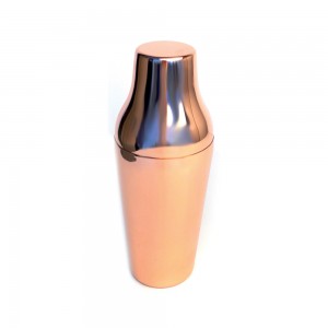Shaker (Σέικερ) "Parisiene" 2 τμημάτων Inox copper 600ml / 22 cm