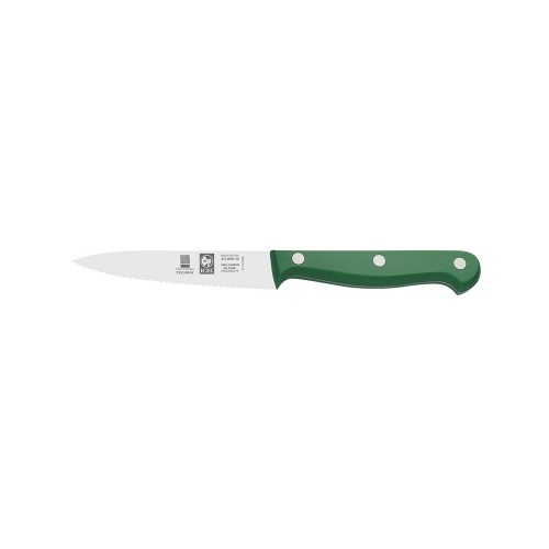 Μαχαίρι κουζίνας οδοντωτό πράσινο, 10 cm