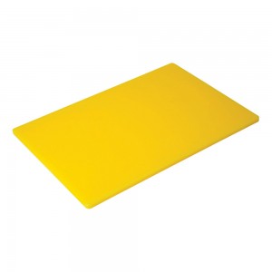 Πλάκα κοπής πολυαιθυλενίου κίτρινη (PE) 50x30 cm | 1,5 cm