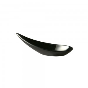 Κουτάλι amuse-bouche μελαμίνης, "Ming Hing" μαύρο 11x4,5 cm | 4 cm