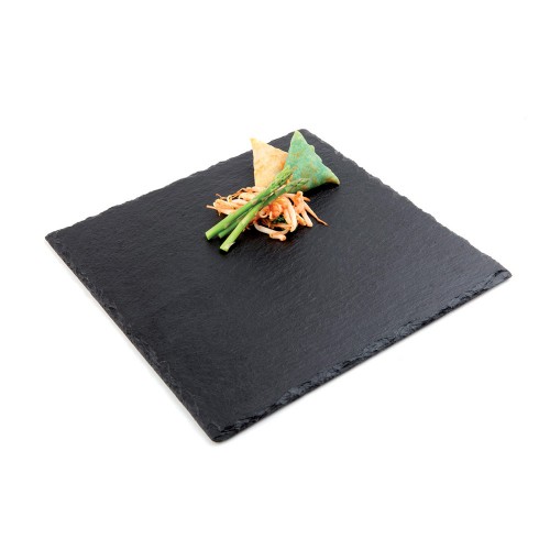 Δίσκος / πλατώ σχιστόλιθου τετράγωνος 25x25 cm