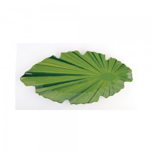 Πιατέλα μελαμίνης πράσινη "Natural collection" 40x18,5 cm | 3,5 cm