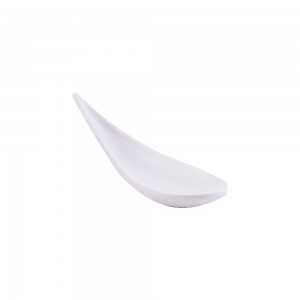 Κουτάλι amuse-bouche μελαμίνης, "Boat" λευκό 14,5x4,5 cm | 4,5 cm