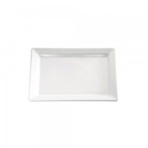 Πιατέλα μελαμίνης, λευκή "Pure Color" 30x21 cm | 3 cm