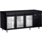 Ψυγείο Πάγκος Συντήρηση με 3 γυάλινες πόρτες 179cm (70)|  0°C +10°C | 179x70x87cm