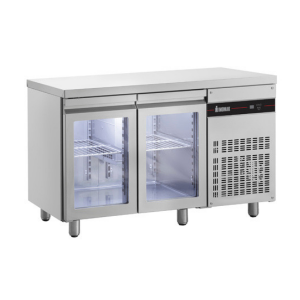 Ψυγείο Πάγκος Συντήρηση με 2 γυάλινες πόρτες 134cm (60)|  0°C +10°C | 134x60x87cm