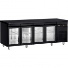 Ψυγείο Πάγκος Συντήρηση με 4 γυάλινες πόρτες 224cm (70)|  0°C +10°C | 224x70x87cm