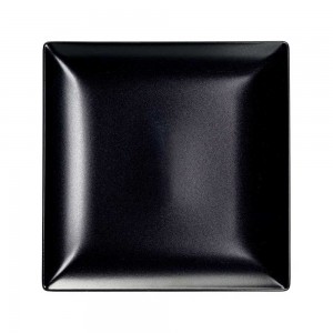 Πιάτο τετράγωνο μαύρο Elite 18x18 cm